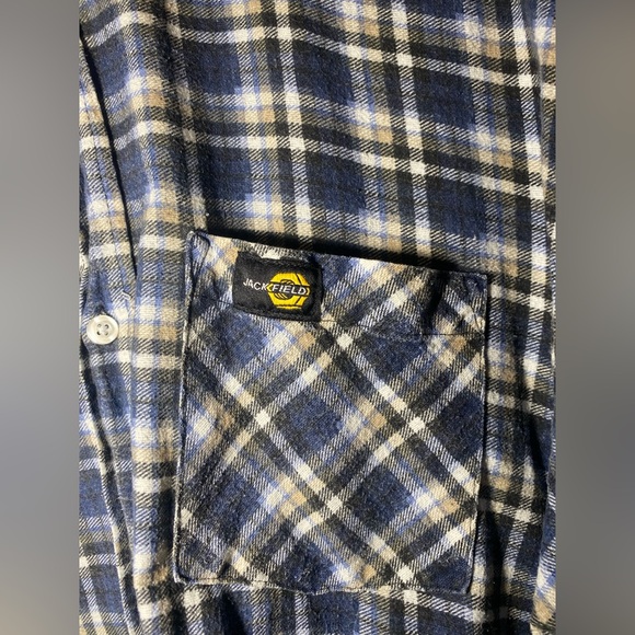 3/45$ Blue Button Down Shirt - Picture 6 of 7